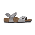 Birkenstock Girls Rio Birko-Flor Sparkling Light Silver
