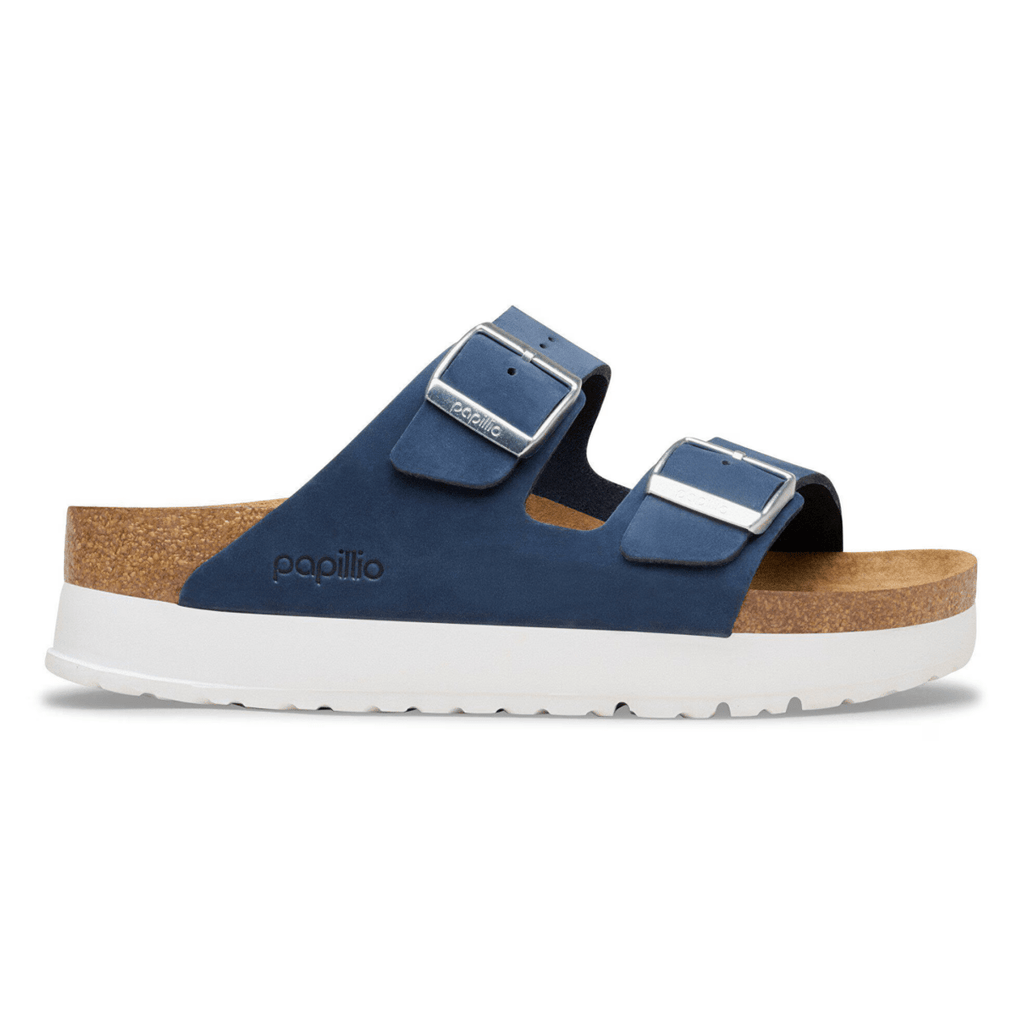 Birkenstock Women's Arizona Flex Platform Navy Nubuck