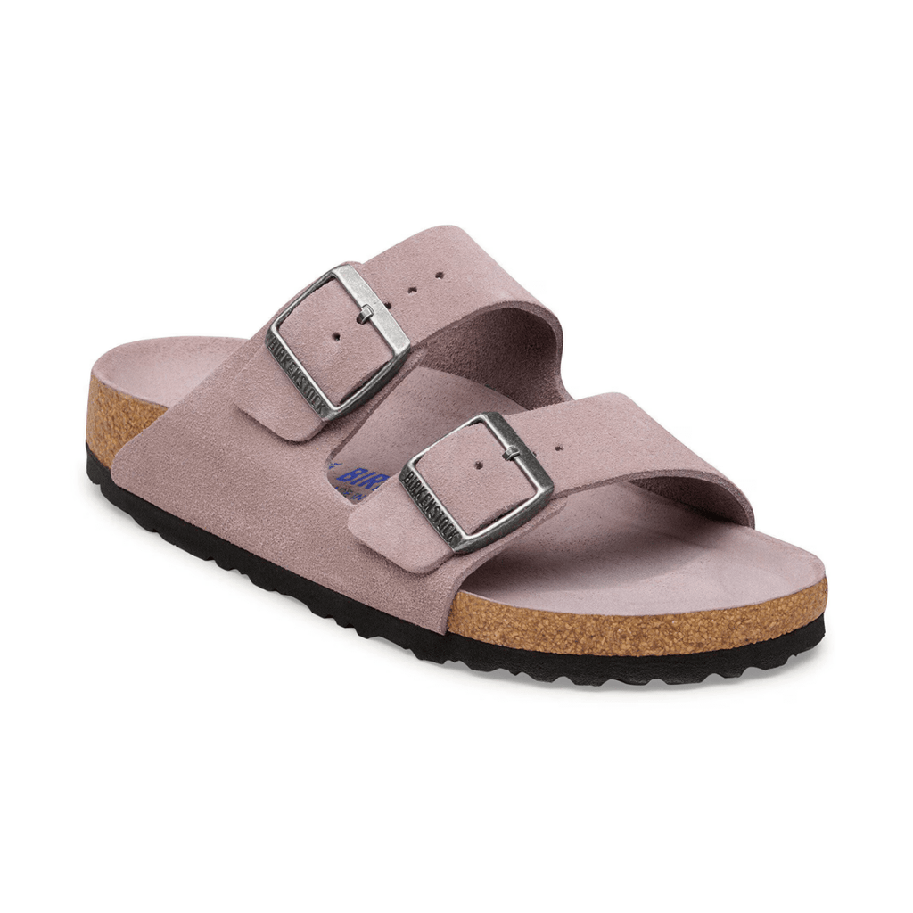 Birkenstock Women's Arizona Soft Footbed Faded Purple Tonal Suede