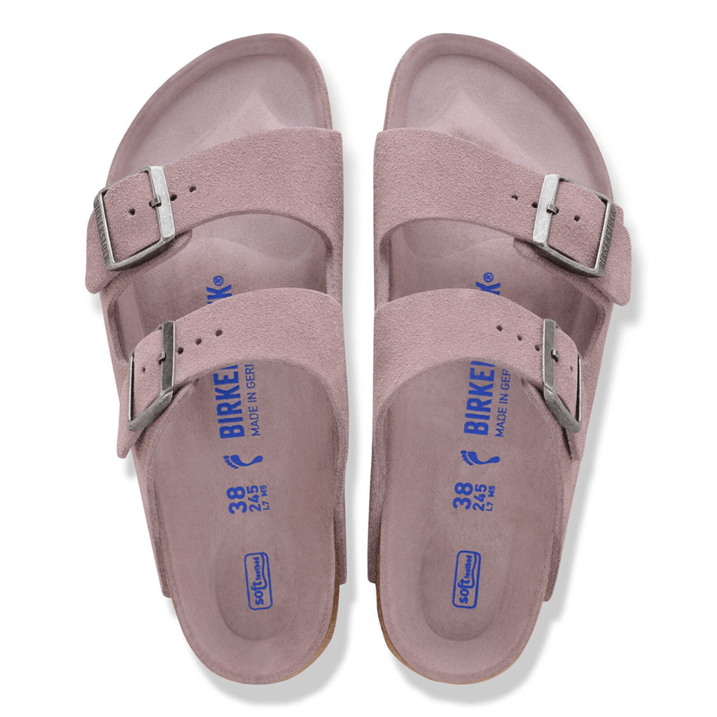 Birkenstock Women's Arizona Soft Footbed Faded Purple Tonal Suede