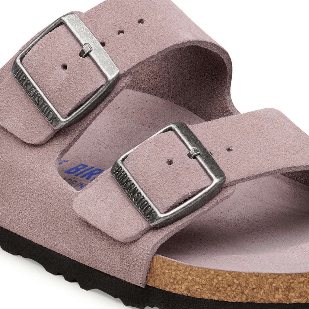 Birkenstock Women's Arizona Soft Footbed Faded Purple Tonal Suede