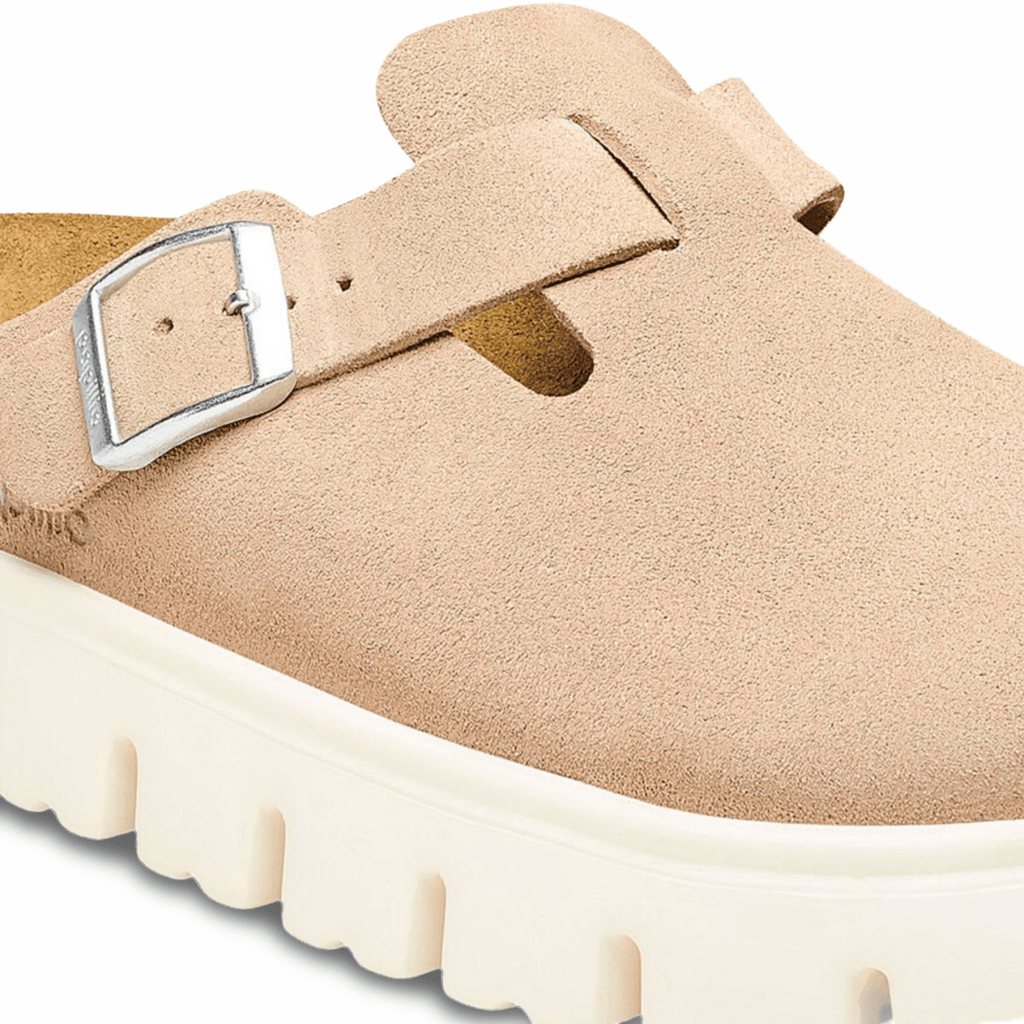 Birkenstock Women's Boston Chunky Warm Sand Suede