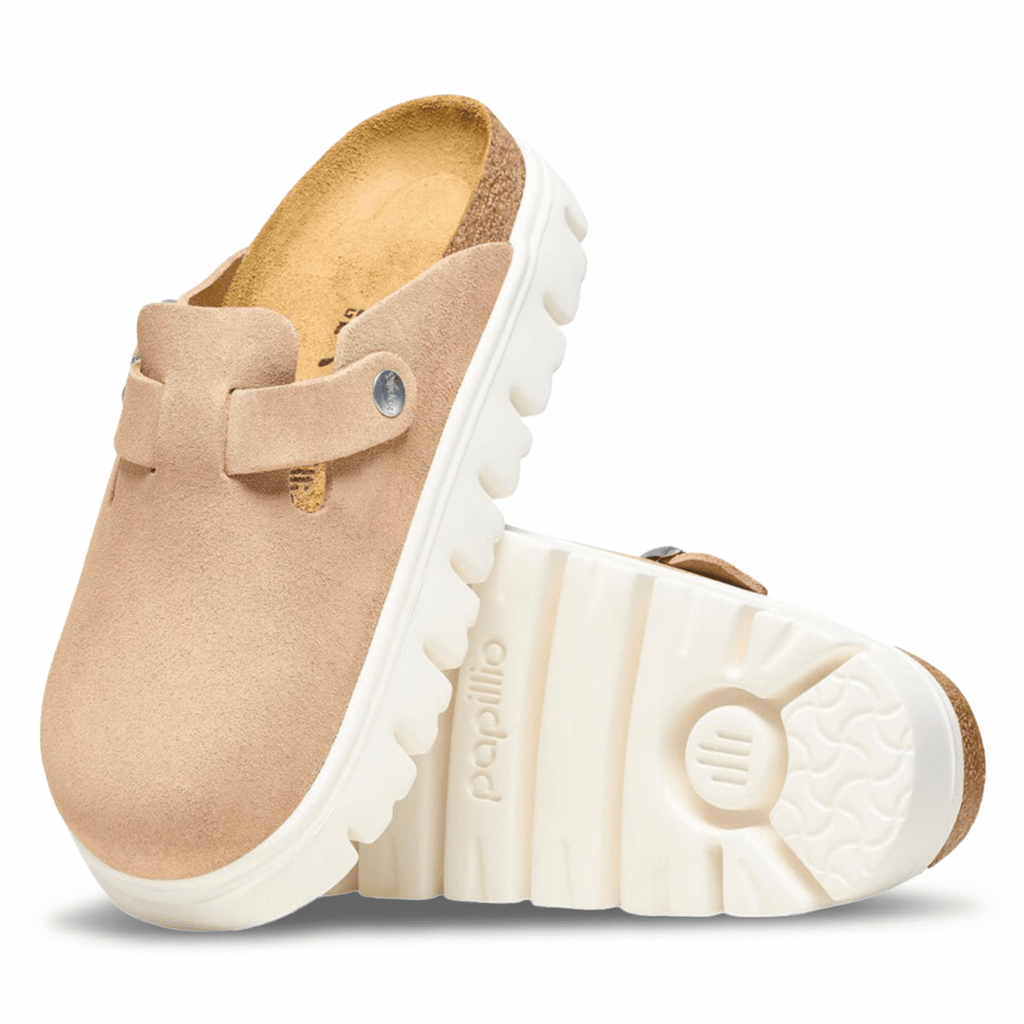 Birkenstock Women's Boston Chunky Warm Sand Suede