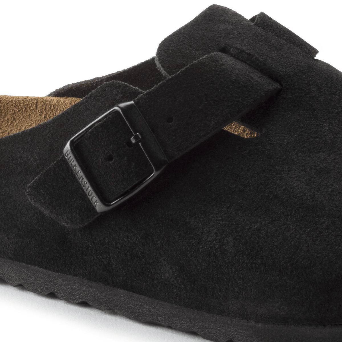 Birkenstock Women's Boston Soft Footbed Black Suede
