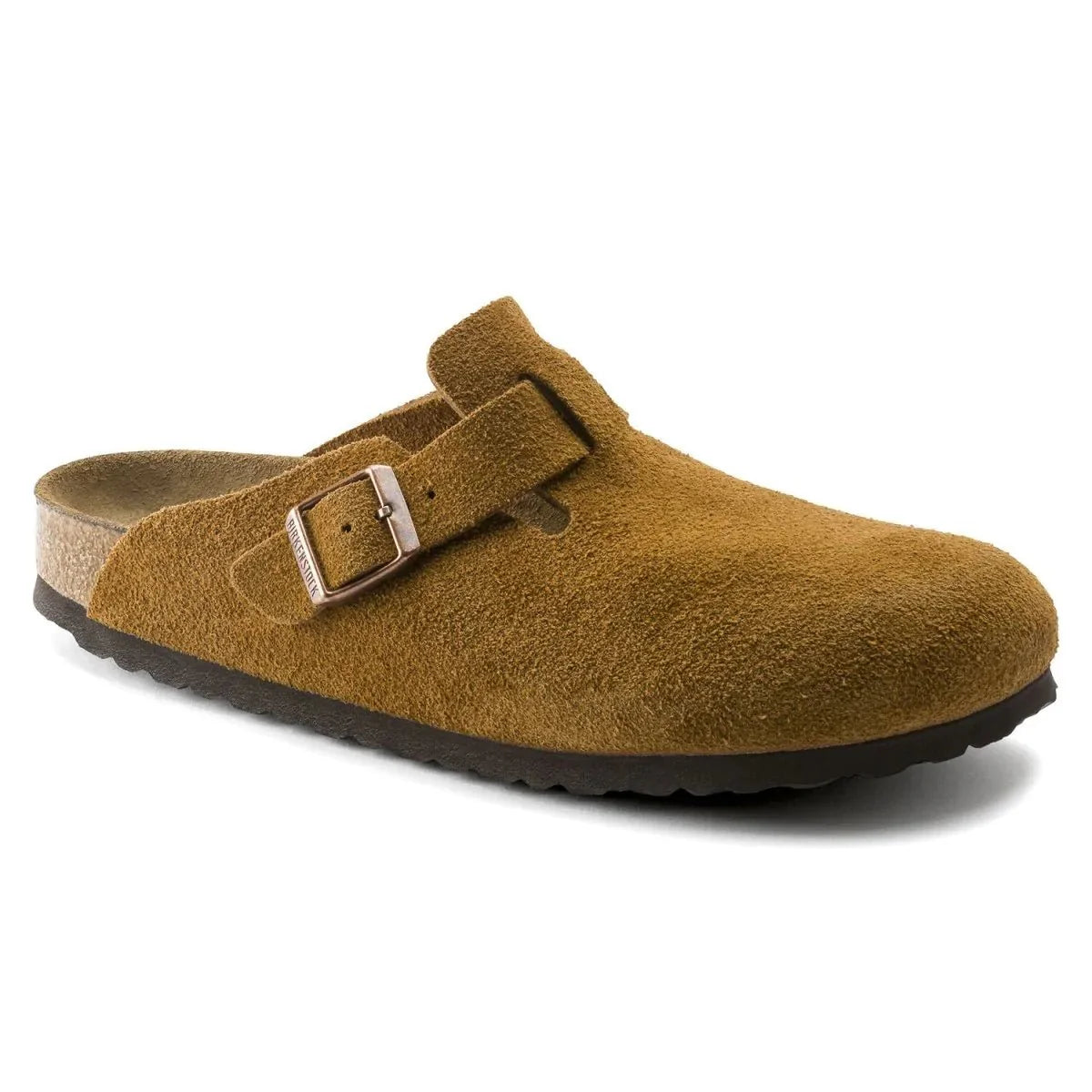 Birkenstock Women's Boston SOFT Footbed Mink Suede