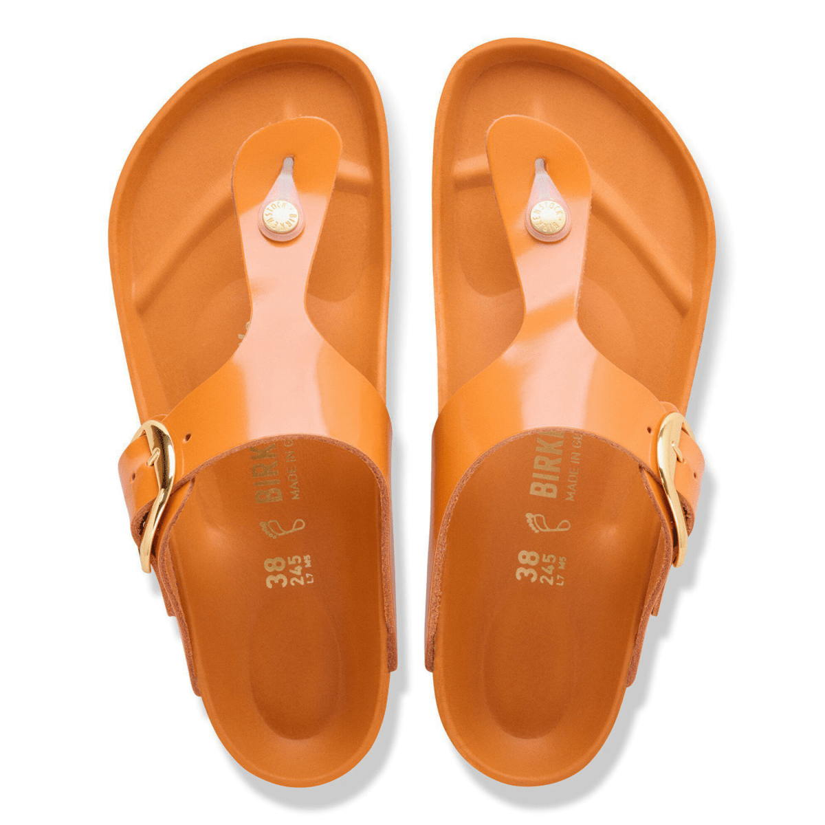 Birkenstock Women's Gizeh Big Buckle High-Shine Kurkuma
